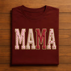 Mama Valentine Shirt For Mom | Glitter Heart Letter Mama Tee, Gift Mama Valentines Day Sweatshirt, Valentine Mama Hoodie, Gifts Mothers Day