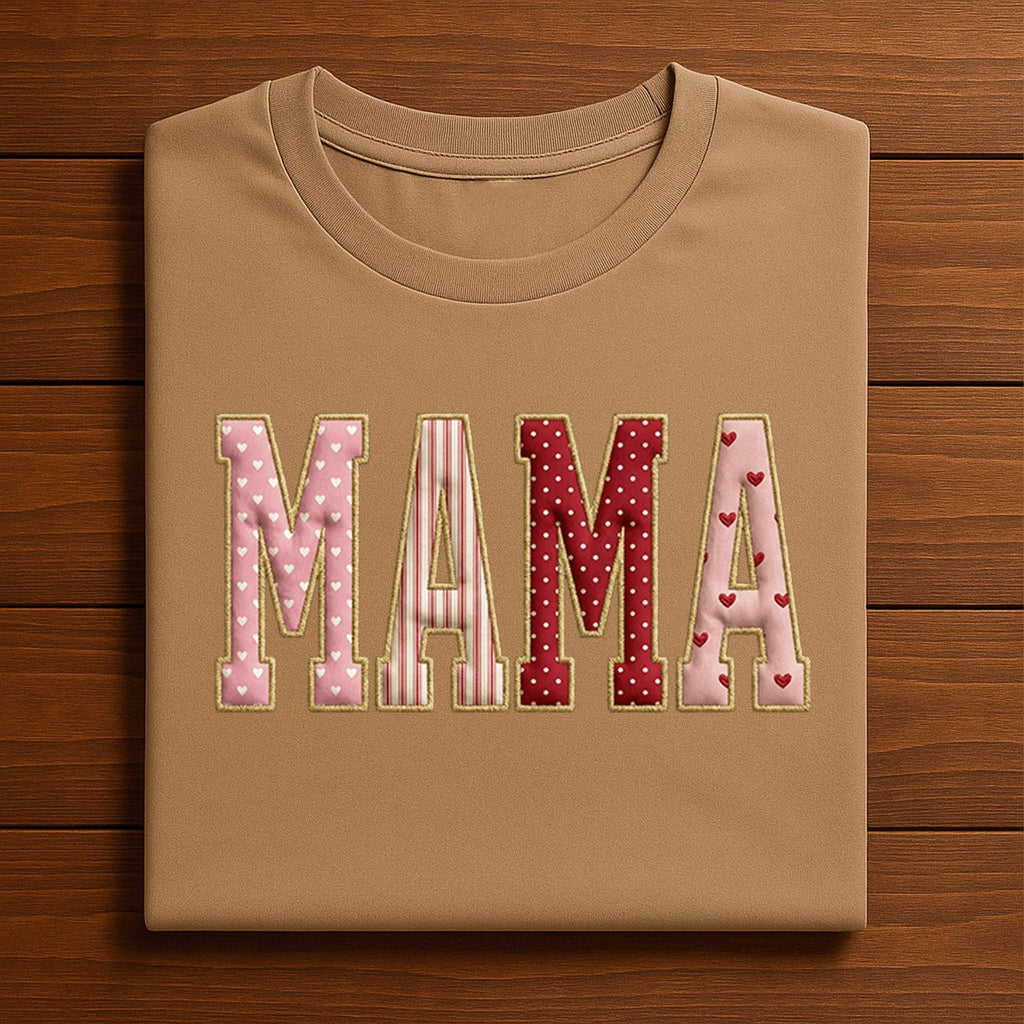 Mama Valentine Shirt For Mom | Glitter Heart Letter Mama Tee, Gift Mama Valentines Day Sweatshirt, Valentine Mama Hoodie, Gifts Mothers Day