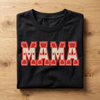 Mama Valentine Shirt | Knit Heart Letter Mom Tee, Gift Mama Valentines Day Sweatshirt