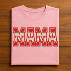 Mama Valentine Shirt | Knit Heart Letter Mom Tee, Gift Mama Valentines Day Sweatshirt, Valentine Mama Hoodie, Gifts Mothers Day