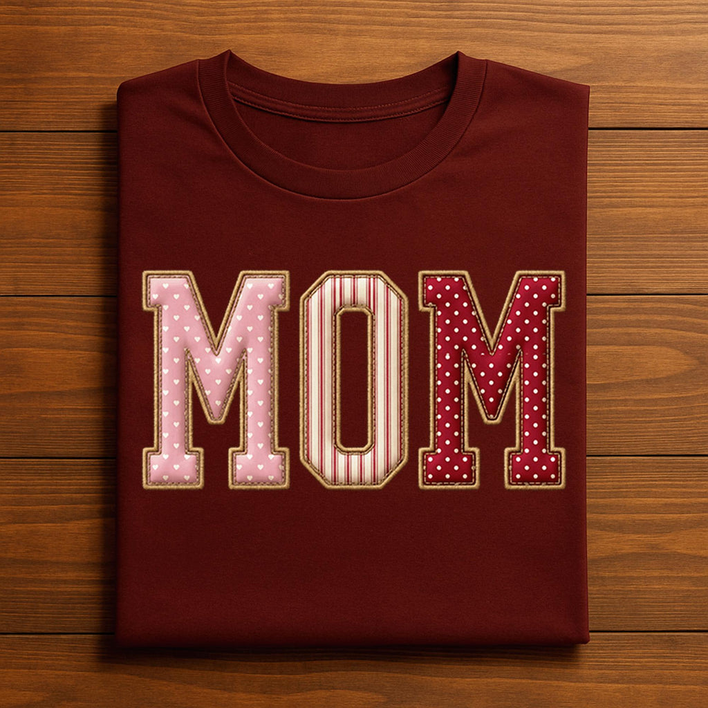 MOM Valentine Shirt – Cute Heart Mom Tee Gift, Gift Mom Valentines Day Sweatshirt, Valentine Mama Hoodie, Gifts Mothers Day
