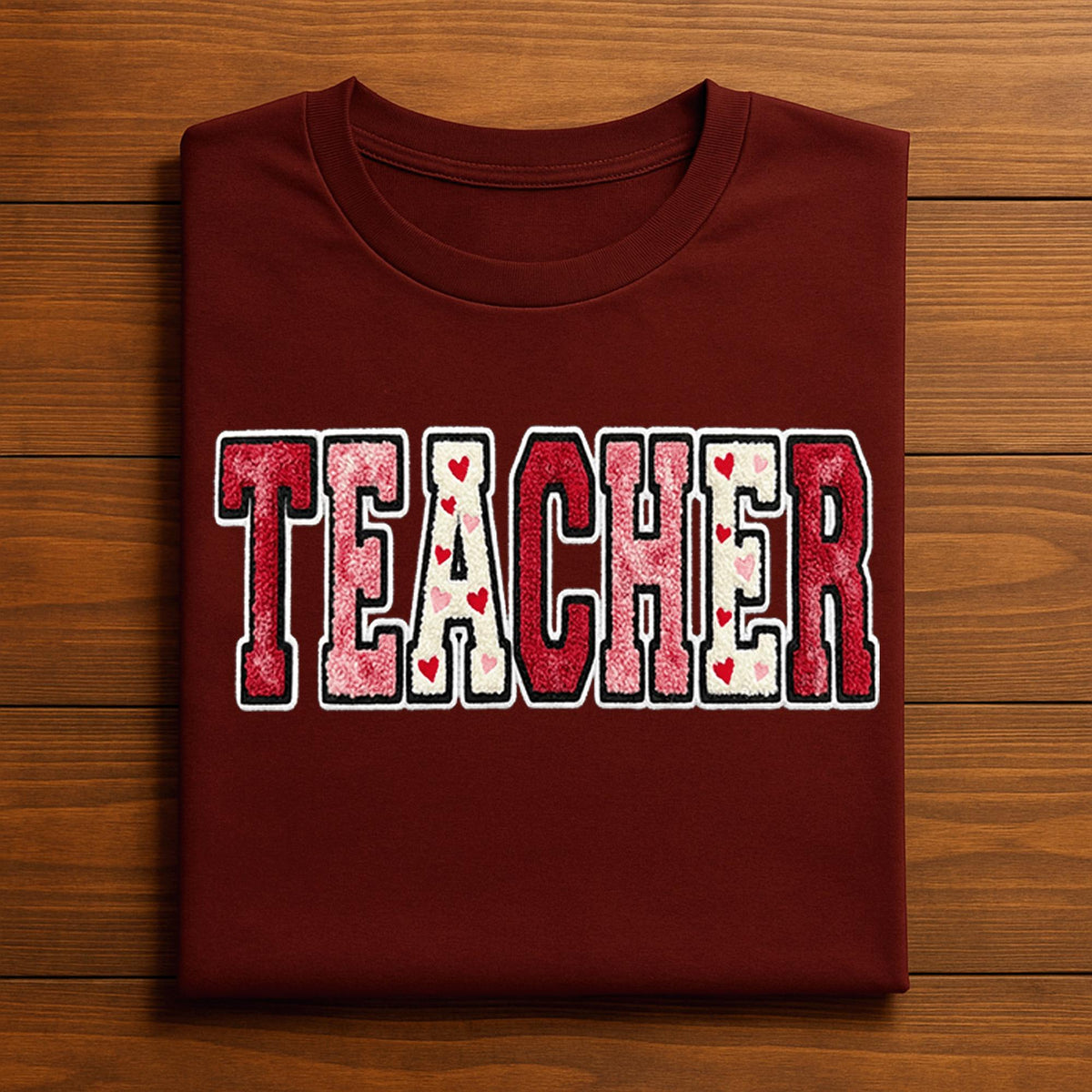 TEACHER Heart Shirt – Valentine Teacher Appreciation Tee, Gift Teacher Valentines Day Sweatshirt, Valentine Teacher Hoodie