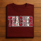 TEACHER Heart Shirt – Valentine Teacher Appreciation Tee, Gift Teacher Valentines Day Sweatshirt, Valentine Teacher Hoodie