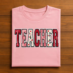 TEACHER Heart Shirt – Valentine Teacher Appreciation Tee, Gift Teacher Valentines Day Sweatshirt, Valentine Teacher Hoodie