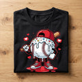 Dripping Baseball Drip Valentine Shirt Youth Boy Men | Kids Baseball Valentine Tee, Baseball Valentines Day Sweatshirt