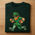 Running Leprechaun Football St Patricks Shirt Youth Boys– Funny St Patrick’s Day Sports Tee, Hoodie