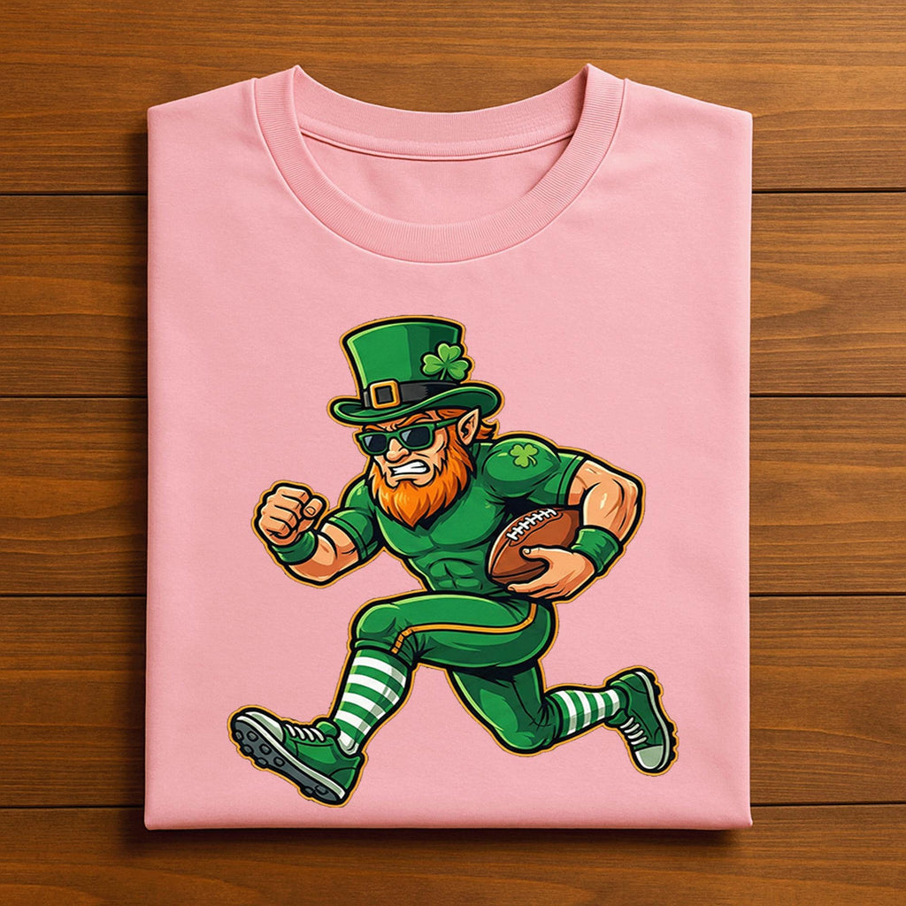 Running Leprechaun Football St Patricks Shirt Youth Boys– Funny St Patrick’s Day Sports Tee, Hoodie, Sweatshirt Lucky Game Day Gift for Men