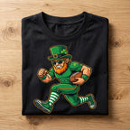 Running Leprechaun Football St Patricks Shirt Youth Boys– Funny St Patrick’s Day Sports Tee, Hoodie, Sweatshirt Lucky Game Day Gift for Men