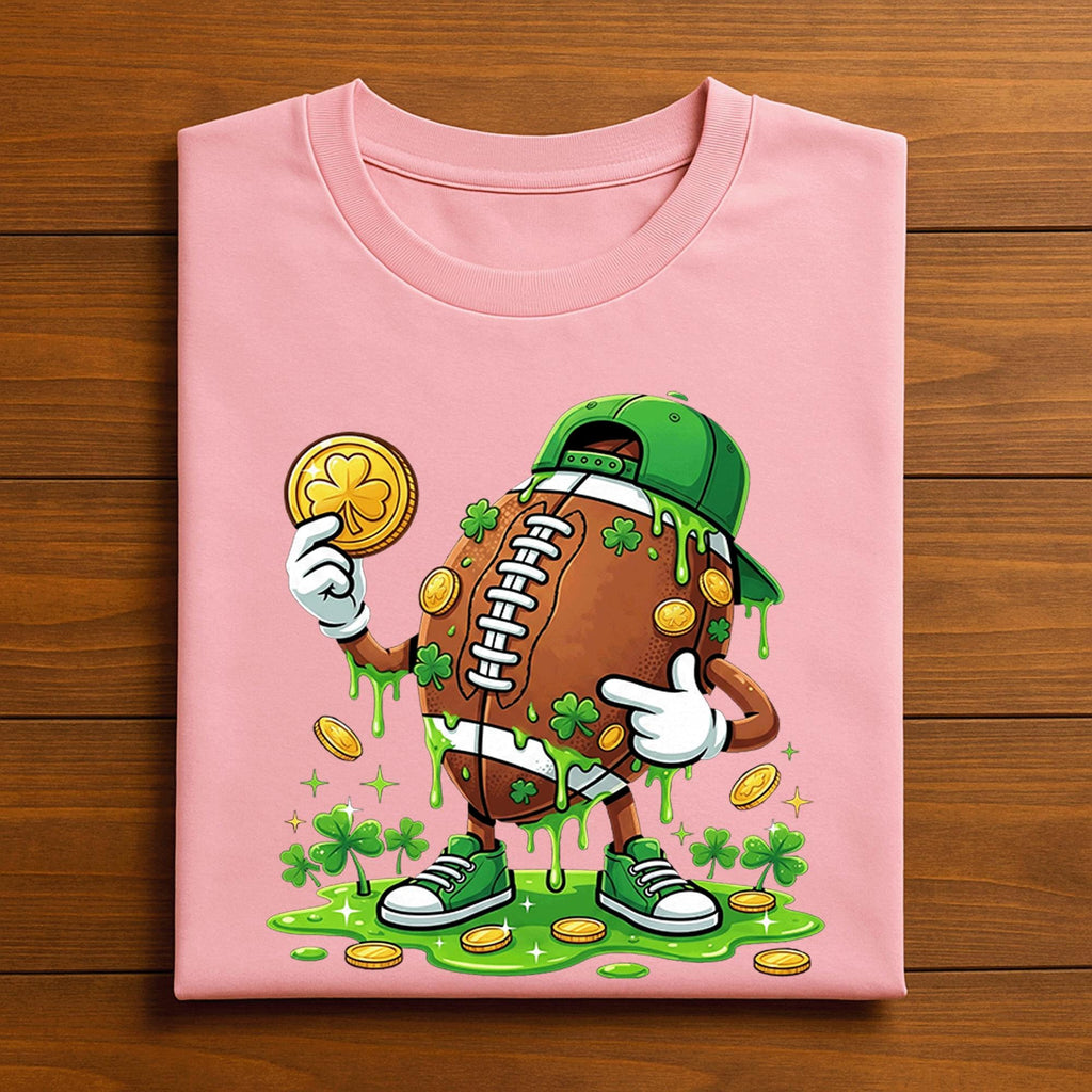 Dripping Football Drip St Patricks Day Shirt Youth Boy Men | Gift Kids Football Saint Pattys Tee, Football St Patrick’s Day Sweatshirt