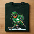 Funny Leprechaun Hockey Shirt – St Patrick’s Day Lucky Sports Tee, Hoodie