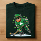 Funny Leprechaun Hockey Shirt – St Patrick’s Day Lucky Sports Tee, Hoodie