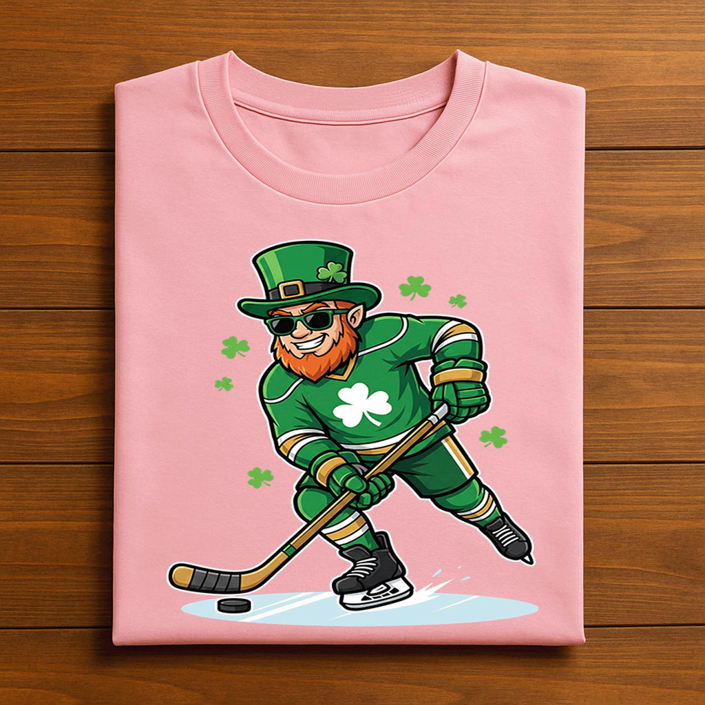 Funny Leprechaun Hockey Shirt – St Patrick’s Day Lucky Sports Tee, Hoodie, Sweatshirt Gift for Hockey Fans and Players