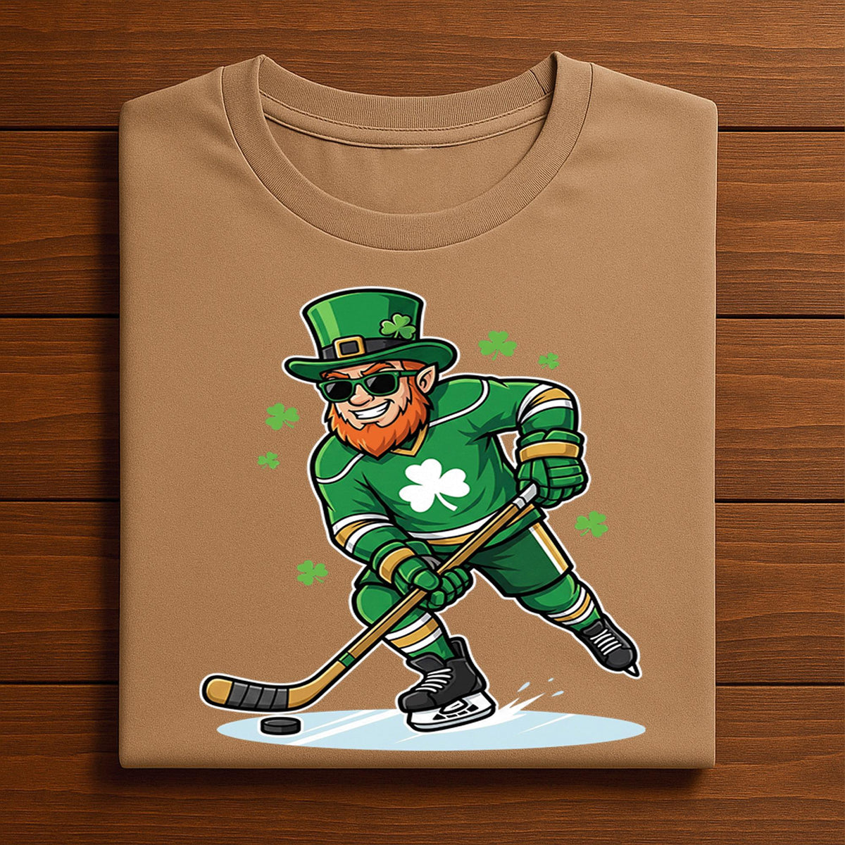 Funny Leprechaun Hockey Shirt – St Patrick’s Day Lucky Sports Tee, Hoodie, Sweatshirt Gift for Hockey Fans and Players