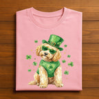 Lucky Dog St Patrick’s Day Golden Doodle Shirt – Cute Shamrock Puppy Tee, Hoodie, Sweatshirt Gift for Dog Lovers Irish Holiday Outfit