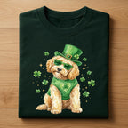Lucky Dog St Patrick’s Day Golden Doodle Shirt – Cute Shamrock Puppy Tee, Hoodie, Sweatshirt Gift for Dog Lovers Irish Holiday Outfit