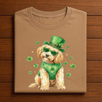 Lucky Dog St Patrick’s Day Golden Doodle Shirt – Cute Shamrock Puppy Tee, Hoodie, Sweatshirt Gift for Dog Lovers Irish Holiday Outfit