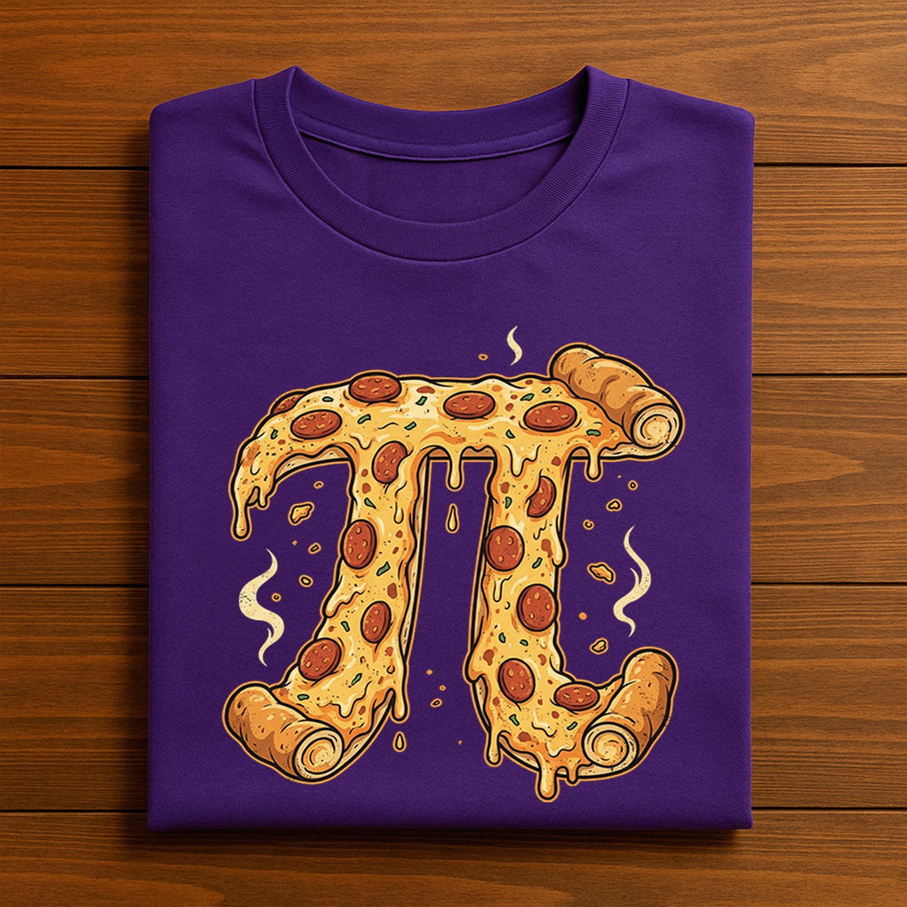 Pizza Pi Shirt – Funny Pi Day Math Lover Tee with Pepperoni Pizza Slice Symbol, Hoodie, Sweatshirt for Nerds, Foodies, Students