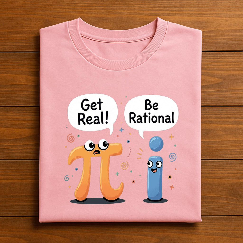 Get Real Be Rational Pi Shirt – Funny Math Symbol Joke Tee, Hoodie, Sweatshirt Gift for Students, STEM Teachers, Math Nerds