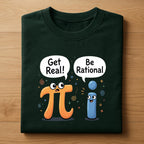Get Real Be Rational Pi Shirt – Funny Math Symbol Joke Tee, Hoodie, Sweatshirt Gift for Students, STEM Teachers, Math Nerds