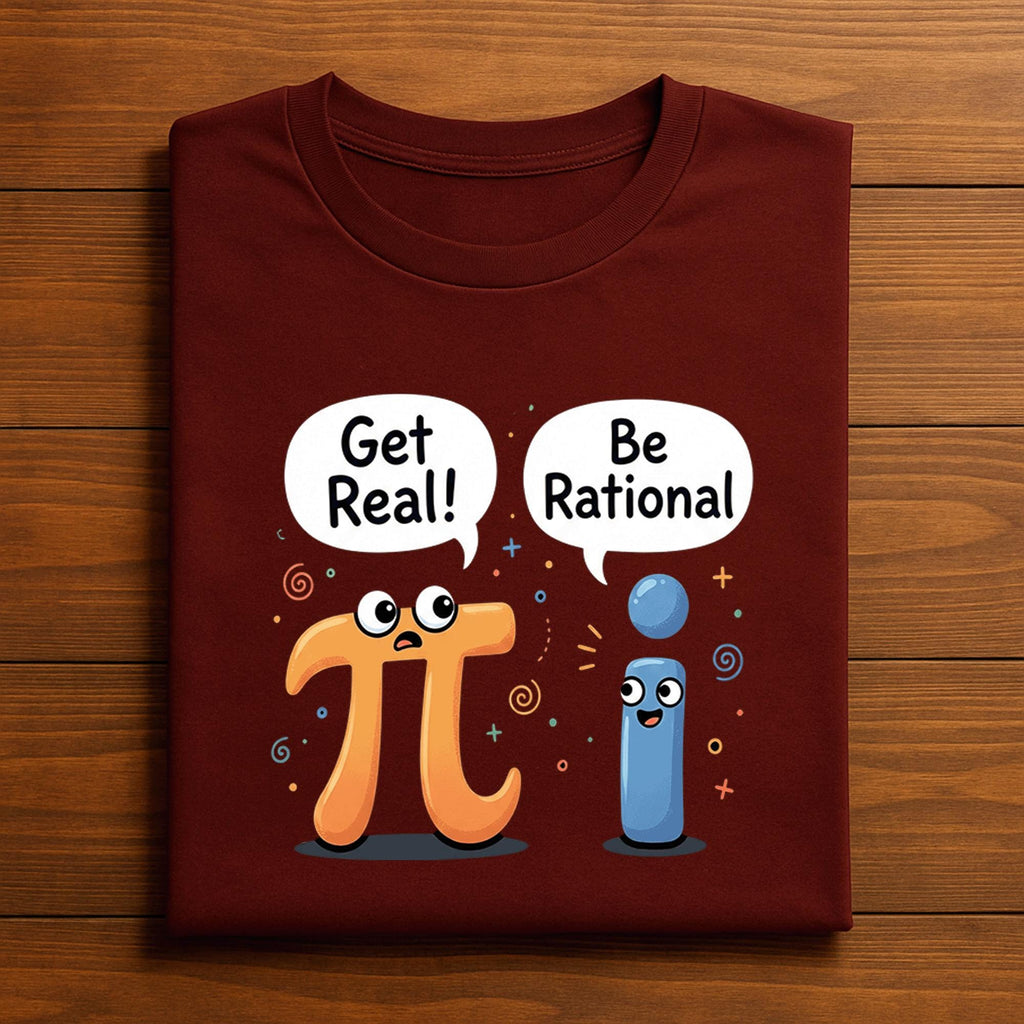 Get Real Be Rational Pi Shirt – Funny Math Symbol Joke Tee, Hoodie, Sweatshirt Gift for Students, STEM Teachers, Math Nerds