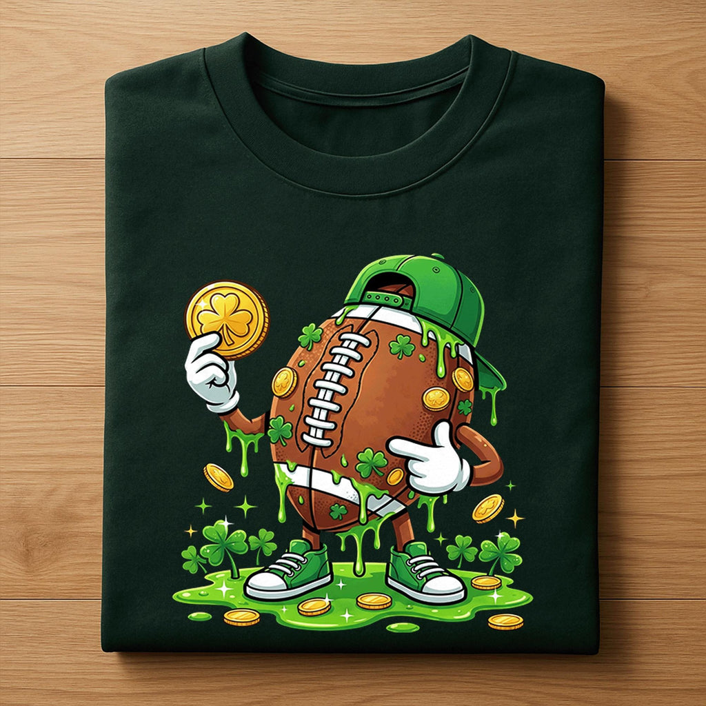 Dripping Football Drip St Patricks Day Shirt Youth Boy Men | Gift Kids Football Saint Pattys Tee, Football St Patrick...