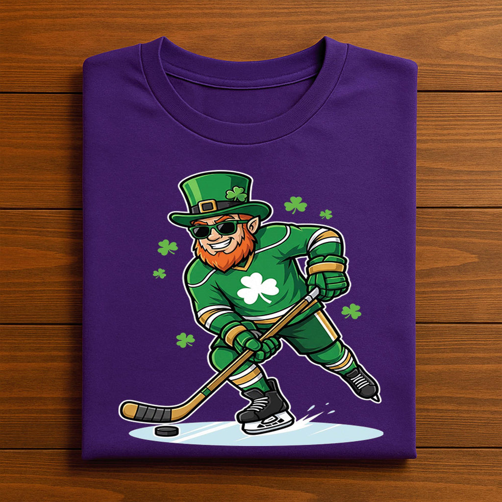 Funny Leprechaun Hockey Shirt – St Patrick’s Day Lucky Sports Tee, Hoodie, Sweatshirt Gift for Hockey Fans and Players