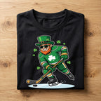 Funny Leprechaun Hockey Shirt – St Patrick’s Day Lucky Sports Tee, Hoodie, Sweatshirt Gift for Hockey Fans and Players