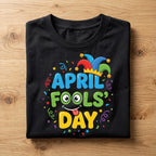 April Fools Day Shirt Youth Kids Men Women with Jester Hat – Funny Prank Day Tee, Hoodie