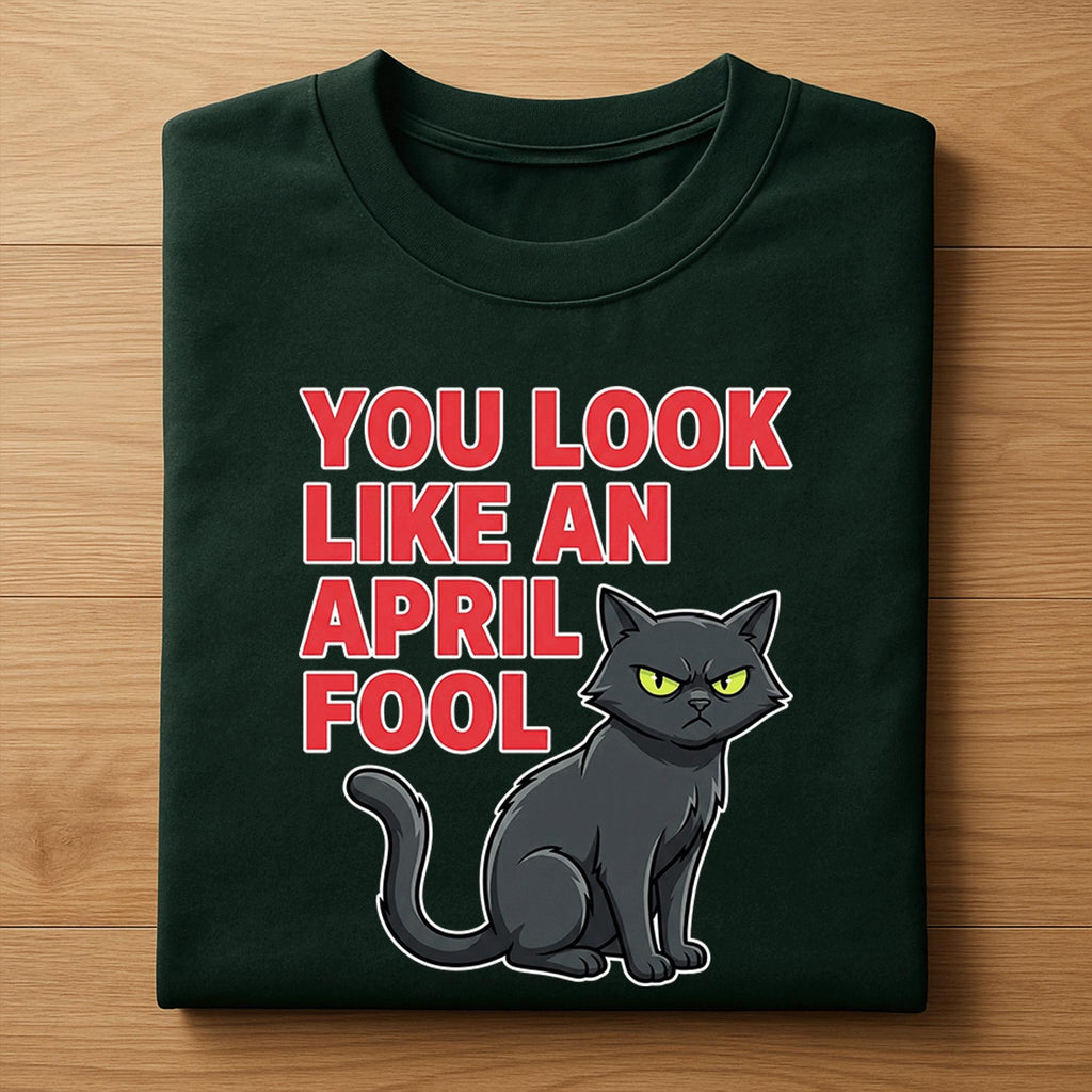 You Look Like an April Fool Shirt with Grumpy Cat – Funny Sarcastic April Fools Day Tee, April Fools Hoodie