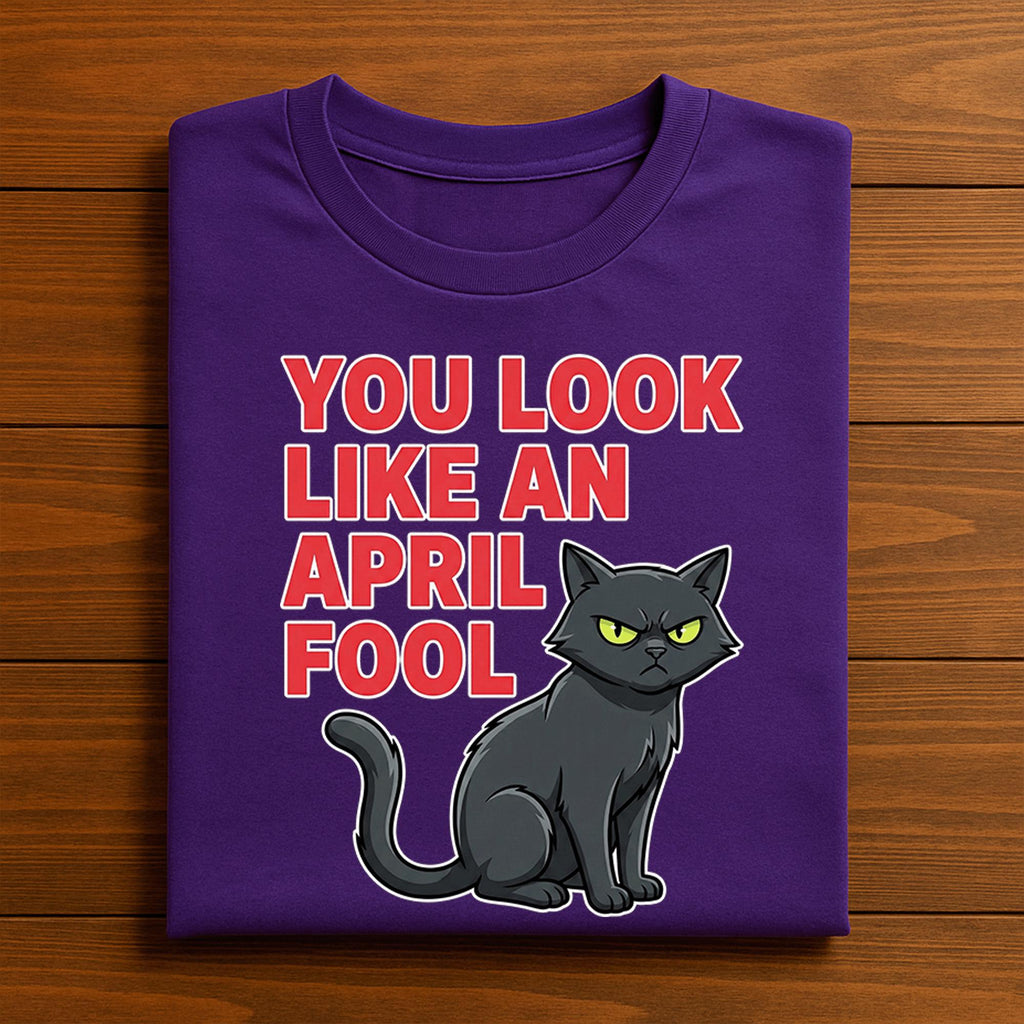You Look Like an April Fool Shirt with Grumpy Cat – Funny Sarcastic April Fools Day Tee, April Fools Hoodie, Sweatshirt for Men, Women