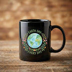 Earth Day Every Day Mug Floral Globe Environmental Awareness Coffee Cup Gift Earth Cup Gift