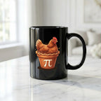Chicken Pot Pi Mug Funny Math Pun Coffee Cup Cute Pi Day Gift Teacher Cup Pi Day Coffee Mug