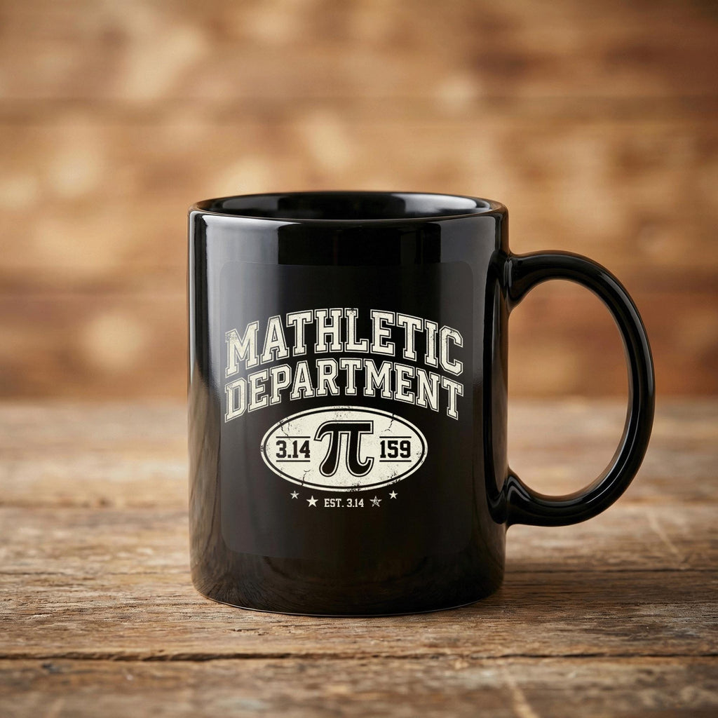 Mathletic Department Mug Funny Math Teacher Gift Pi 3.14 Coffee Cup Teacher Cup Pi Day Coffee Mug