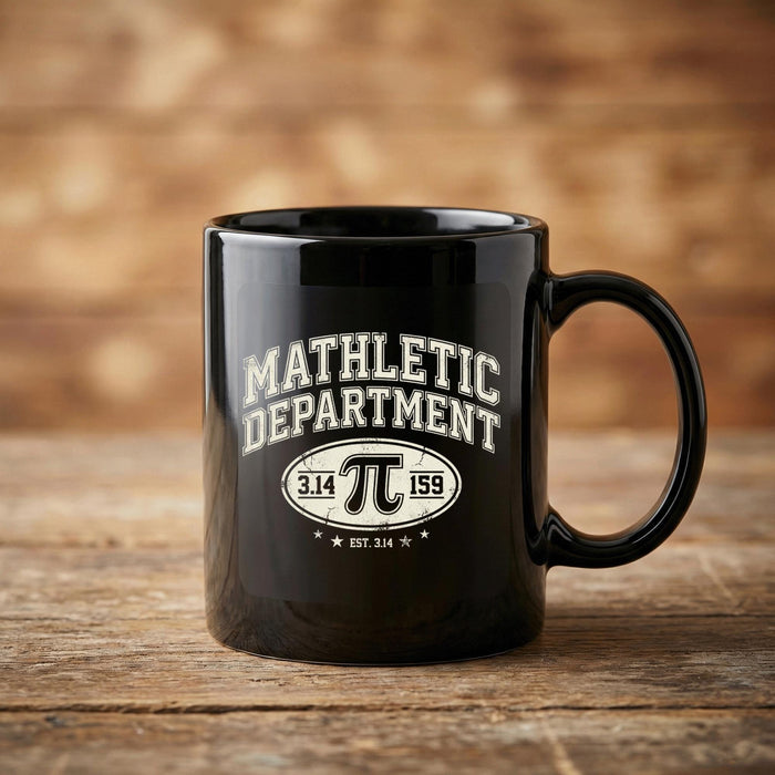 Mathletic Department Mug Funny Math Teacher Gift Pi 3.14 Coffee Cup Teacher Cup Pi Day Coffee Mug
