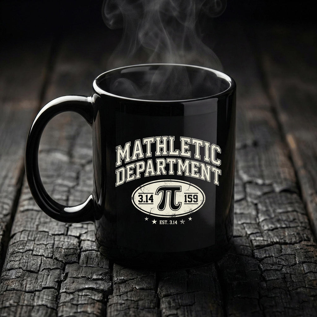 Mathletic Department Mug Funny Math Teacher Gift Pi 3.14 Coffee Cup Teacher Cup Pi Day Coffee Mug
