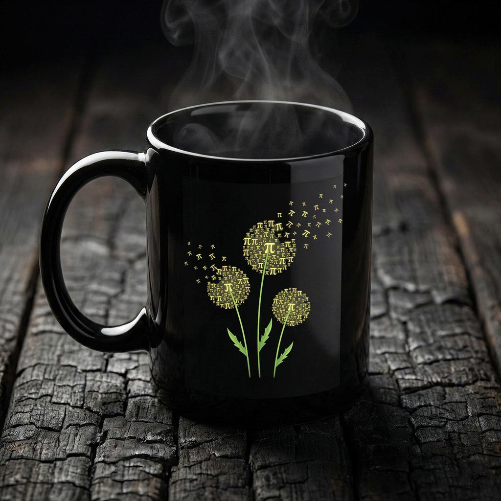 Pi Flower Mug Creative Math Art Coffee Cup Unique STEM Gift Teacher Cup Pi Day Coffee Mug