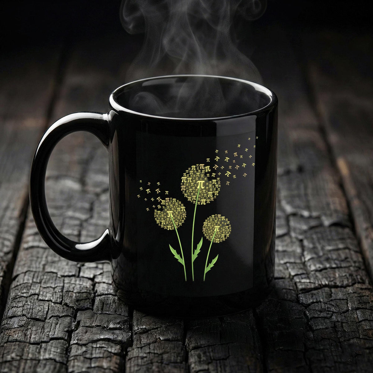Pi Flower Mug Creative Math Art Coffee Cup Unique STEM Gift Teacher Cup Pi Day Coffee Mug