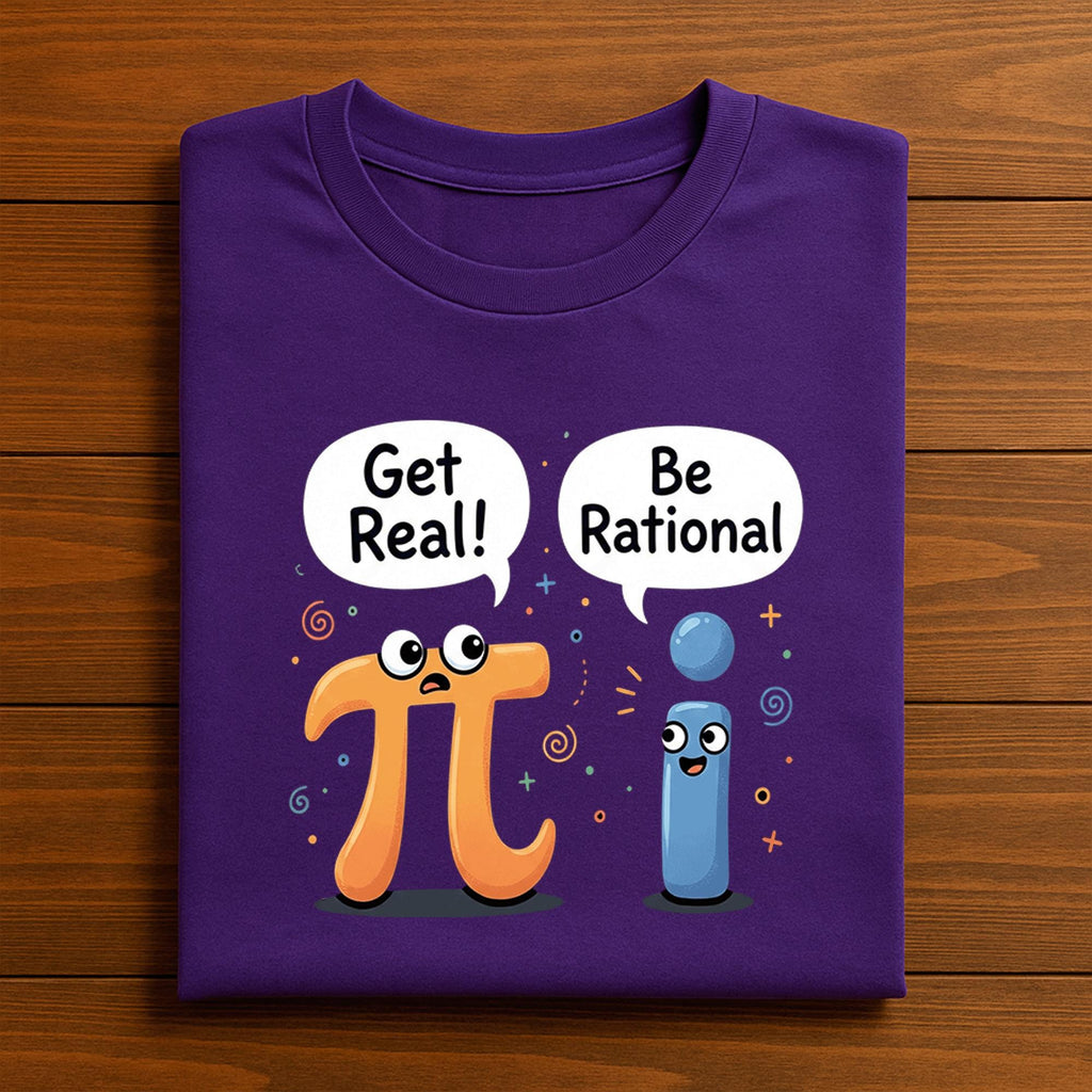Get Real Be Rational Pi Shirt – Funny Math Symbol Joke Tee, Hoodie, Sweatshirt Gift for Students, STEM Teachers, Math Nerds