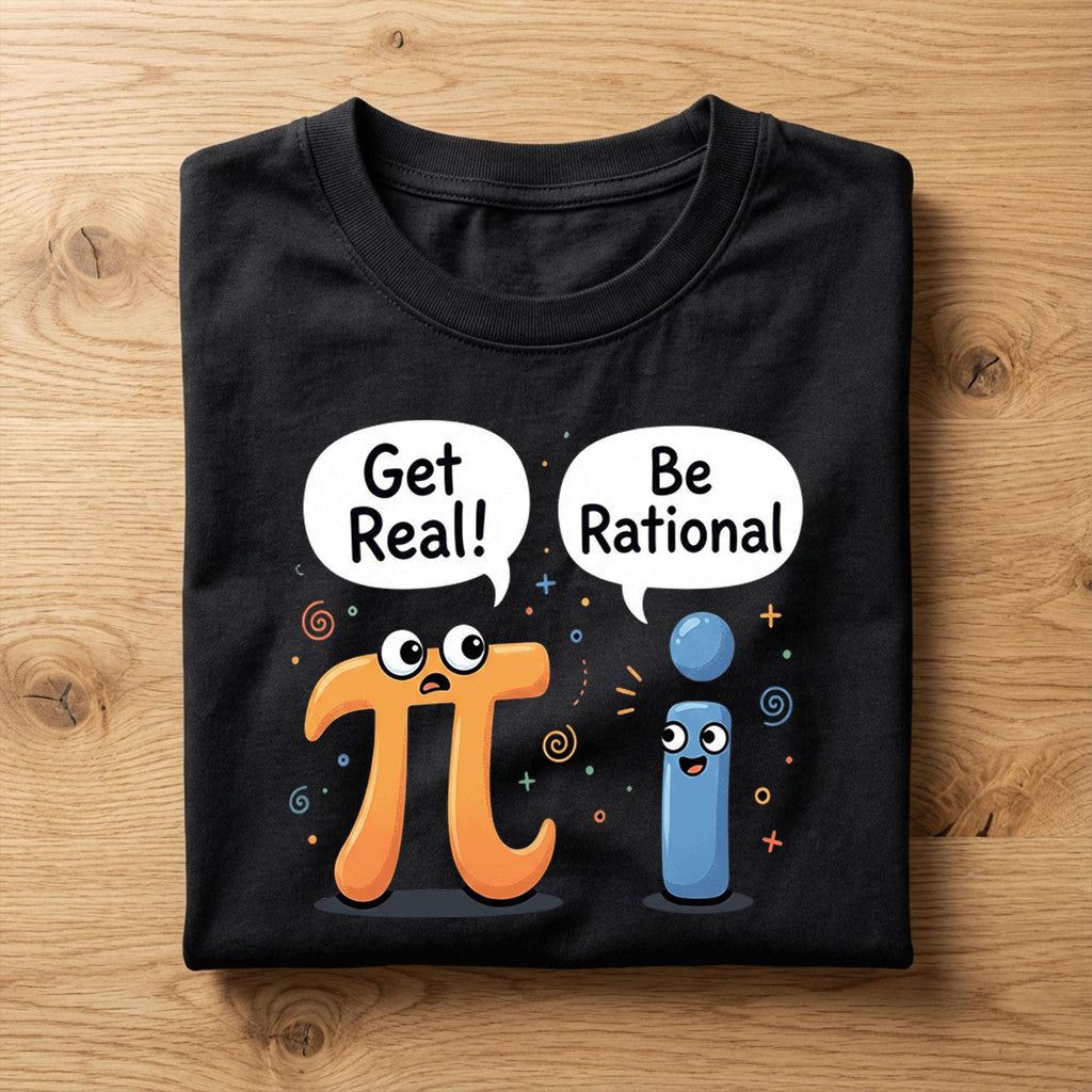 Get Real Be Rational Pi Shirt – Funny Math Symbol Joke Tee, Hoodie