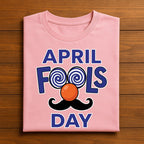 Funny April Fools Day Shirt with Mustache and Clown Nose – Prank Day Tee, Fools Day Hoodie, Sweatshirt Gift for Trickster Men Women Kids