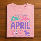 Little Miss April Fooled Ya Shirt – Cute Funny April Fools Day Tee, Fools Day Hoodie, Sweatshirt Gift for Girls, Women, Kids, Joke Lovers