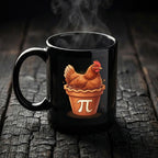 Chicken Pot Pi Mug Funny Math Pun Coffee Cup Cute Pi Day Gift Teacher Cup Pi Day Coffee Mug