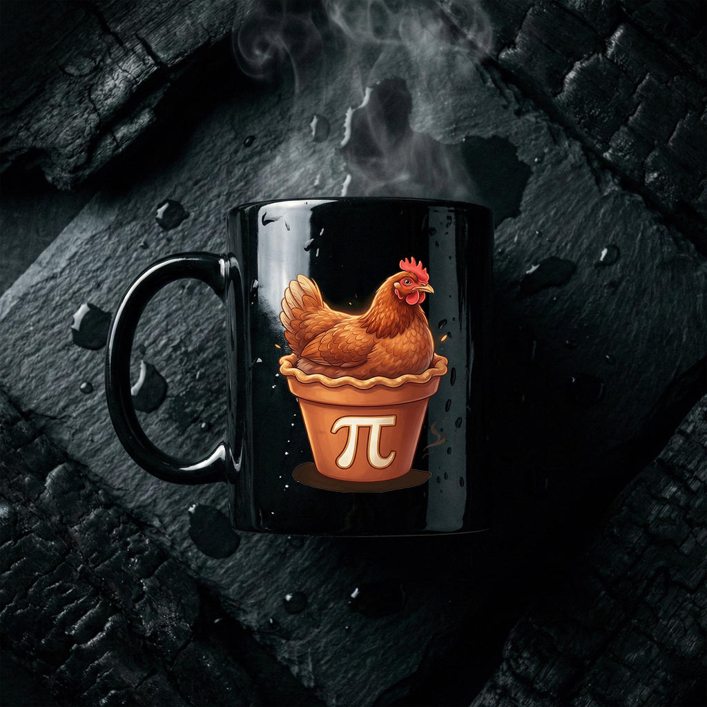 Chicken Pot Pi Mug Funny Math Pun Coffee Cup Cute Pi Day Gift Teacher Cup Pi Day Coffee Mug
