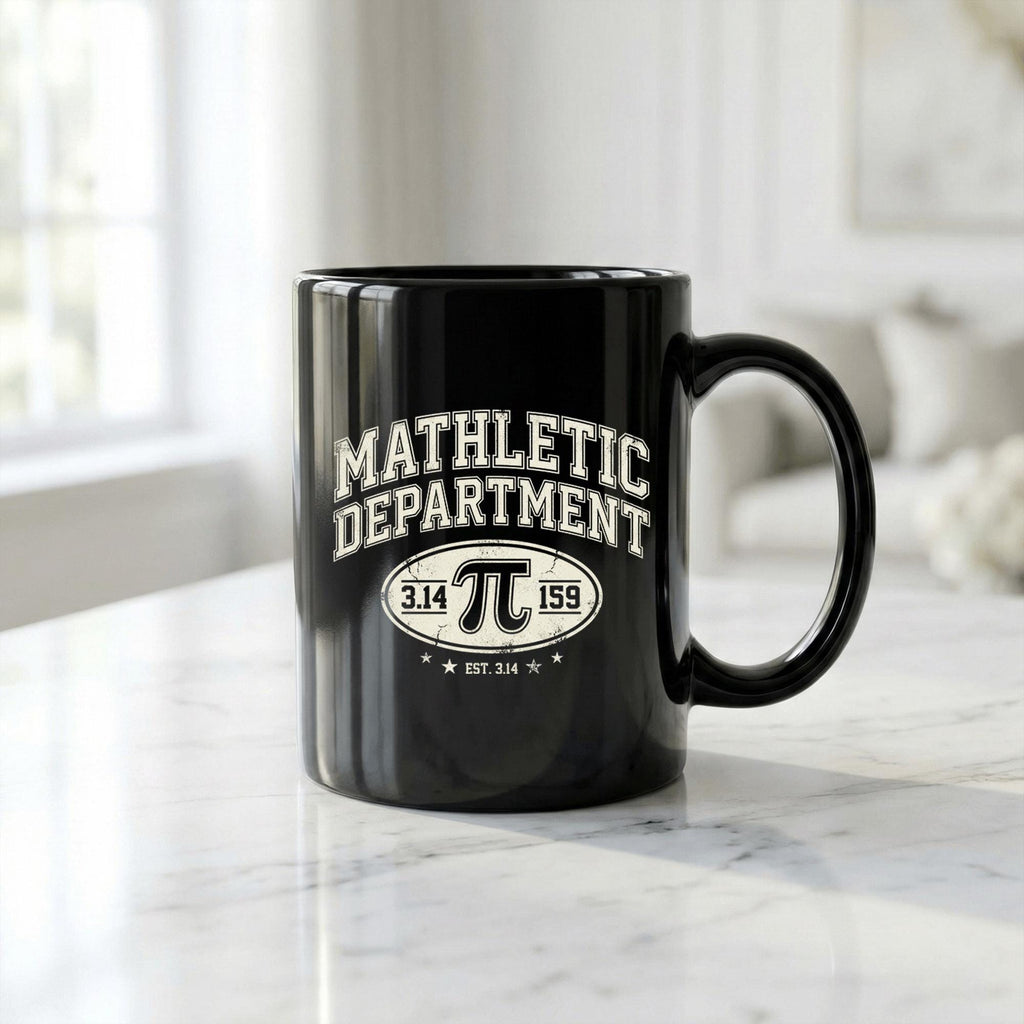 Mathletic Department Mug Funny Math Teacher Gift Pi 3.14 Coffee Cup Teacher Cup Pi Day Coffee Mug