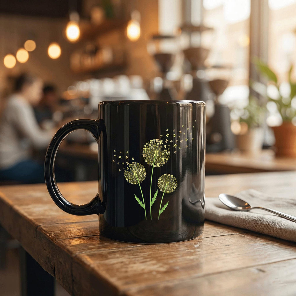 Pi Flower Mug Creative Math Art Coffee Cup Unique STEM Gift Teacher Cup Pi Day Coffee Mug