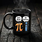 Get Real Be Rational Funny Math Mug Pi vs Imaginary Number Joke Coffee Cup Gift Teacher Cup Pi Day Coffee Mug