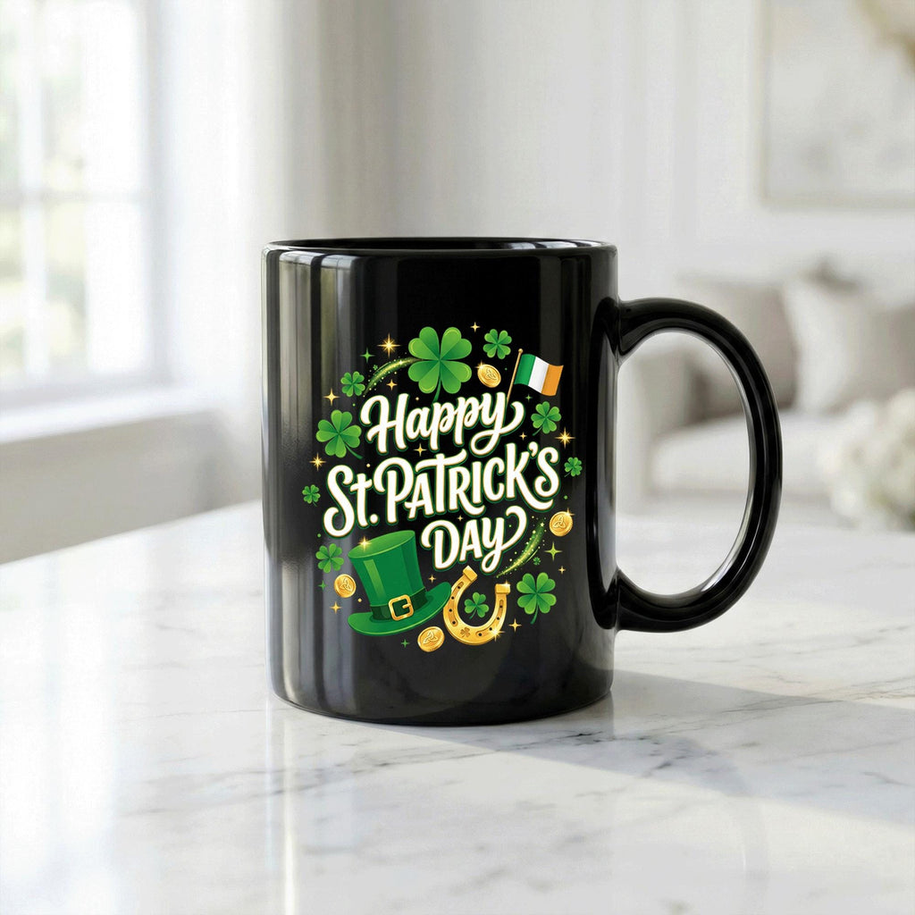Happy St. Patrick’s Day Shamrock Celebration Mug Saint Paddy Cup