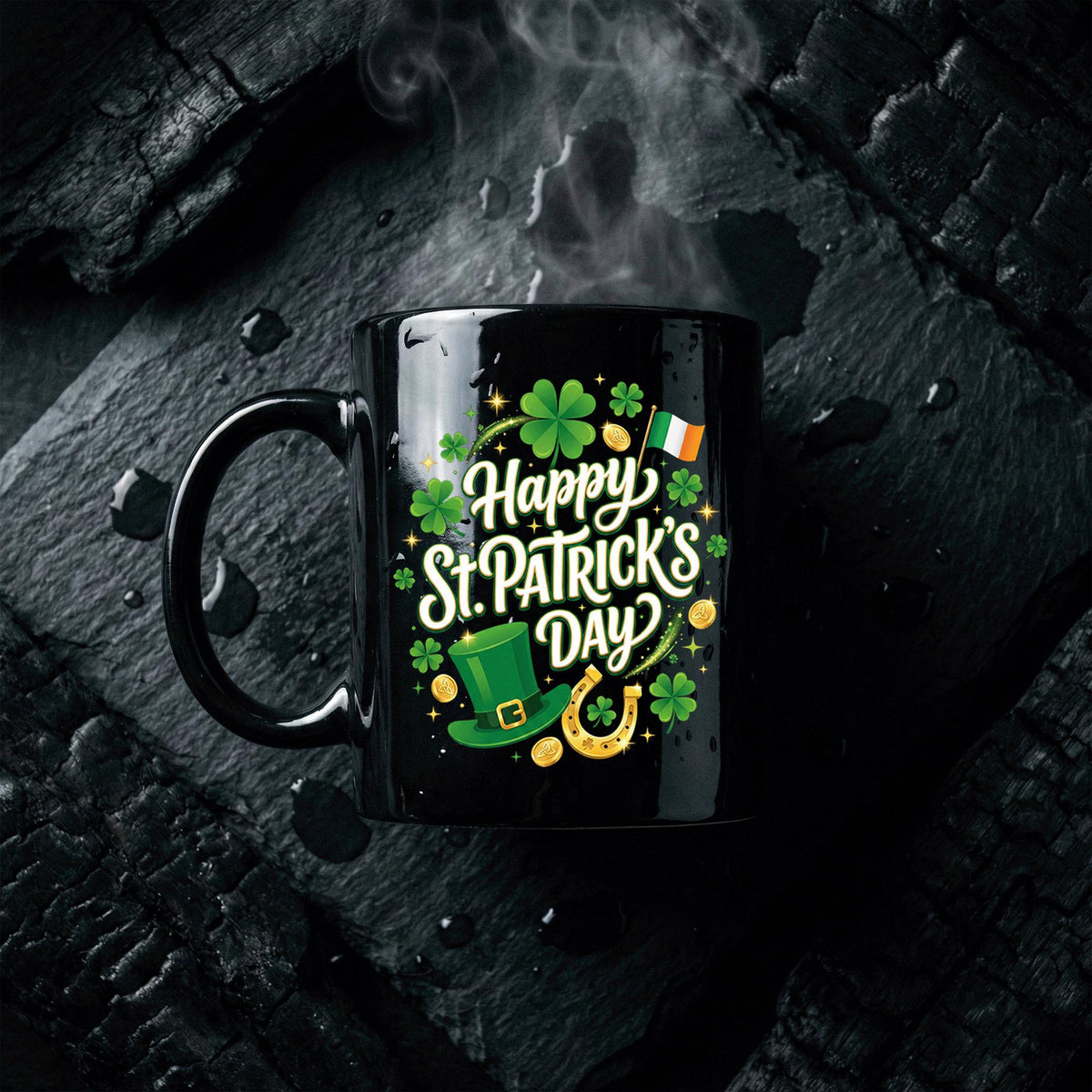 Happy St. Patrick’s Day Shamrock Celebration Mug Saint Paddy Cup
