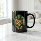 Lucky Leprechaun Cat Mug Cute Cat Coffee Mug Saint Paddy Cup