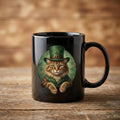 Lucky Leprechaun Cat Mug Cute Cat Coffee Mug Saint Paddy Cup